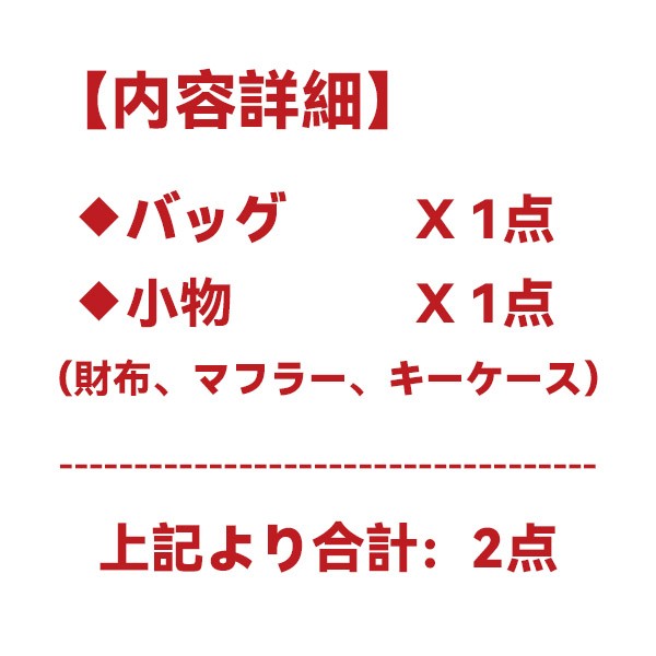 ハイブランド福袋2026★スーパーコピーバッグ・小物2点★