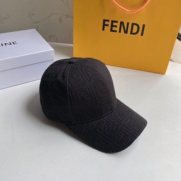 注目★フェンディ偽物 FFモチーフ キャンバス ロゴ ベースボールキャップ fer93871