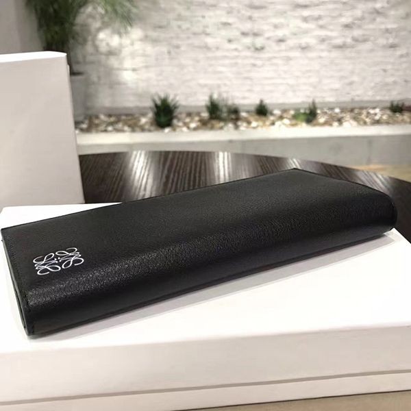 激安価格!ロエベ ソフトグレインカーフ ロングホリゾンタルウォレット 偽物 2色 loq16248