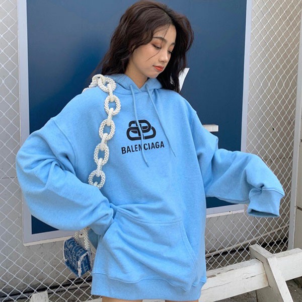 バレンシアガ パーカー パロディ BBロゴ プリント付き スウェット bar56121