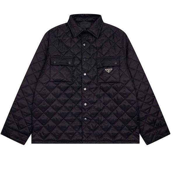 プラダ キルティングジャケット コピー SC616M 1WQ8 メンズ Re-Nylon シャツ