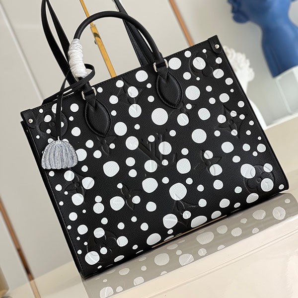 LV × YK オンザゴー MM スーパーコピー ルイ・ヴィトン × 草間彌生 M46389