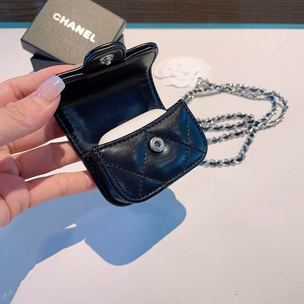 シャネル ブラック Airpod ケース コピー✦イヤホンケース shi83074