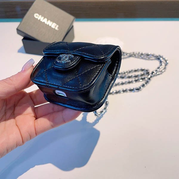 シャネル ブラック Airpod ケース コピー✦イヤホンケース shi83074
