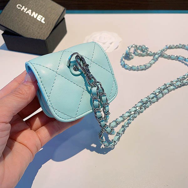 シャネル Airpod ケース 偽物 ティファニーブルー✦イヤホンケース
