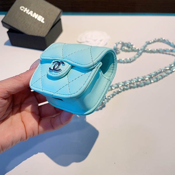 シャネル Airpod ケース 偽物 ティファニーブルー✦イヤホンケース