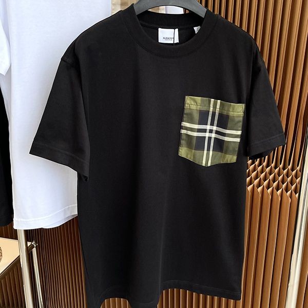 新色☆希少 バーバリー Tシャツ 偽物 ブラック&ホワイト Bap54045