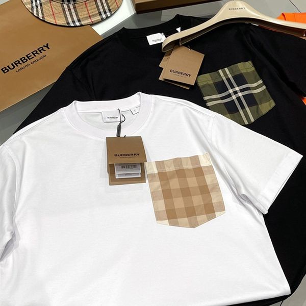 新色☆希少 バーバリー Tシャツ 偽物 ブラック&ホワイト Bap54045