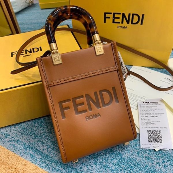 フェンディ レディース サンシャイン ショッパー 偽物 ミニバッグ fey30862