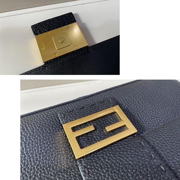 激安価格!フェンディ マイクロ フラット バゲット レザー バッグ 偽物 fed13953