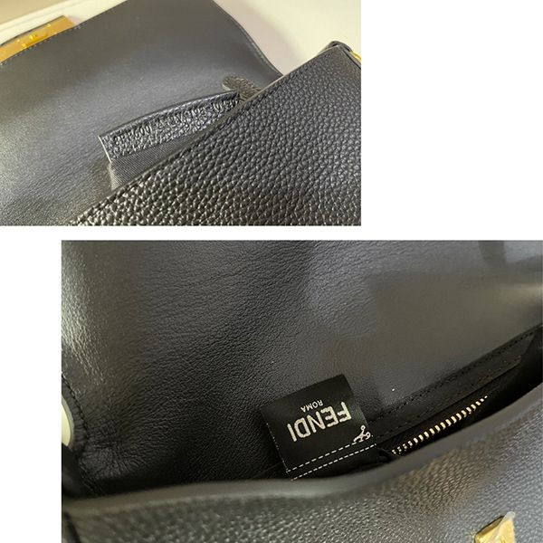 激安価格!フェンディ マイクロ フラット バゲット レザー バッグ 偽物 fed13953