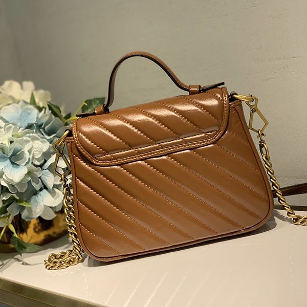 n級品 おすすめグッチ コピー ミニ トップハンドルバッグ GGマーモント 5835710OLFT2535