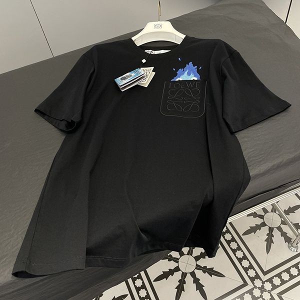 ロエベ ×ハウルの動く城 偽物 カルシファー ポケットTシャツ 2色 lol62003
