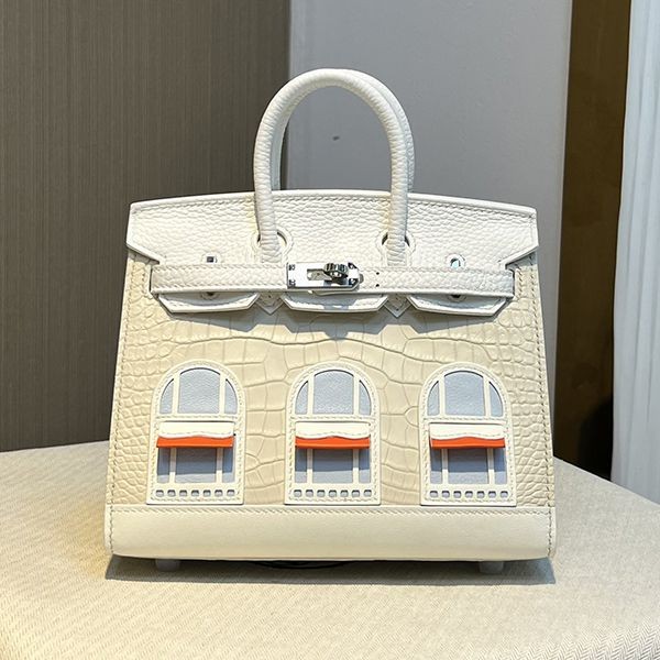 【最高峰N級・職人手作り】エルメス バーキン 初雪 20cm セリエ フォーブル