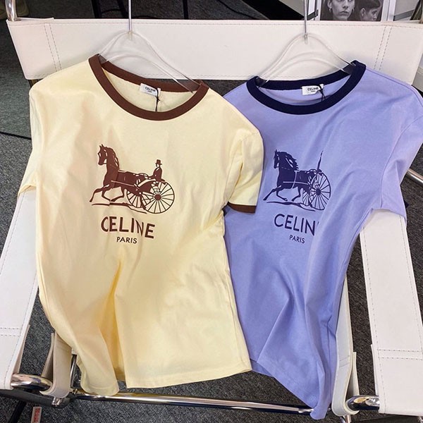 セリーヌ●サルキー Tシャツ 偽物 / コットン 2X575485F