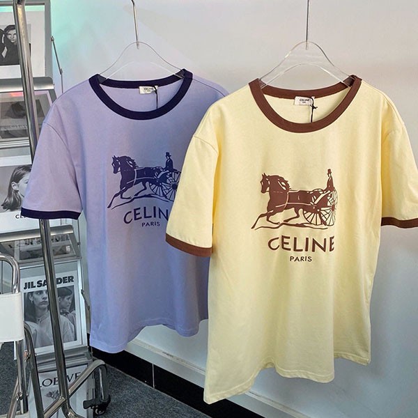セリーヌ●サルキー Tシャツ 偽物 / コットン 2X575485F