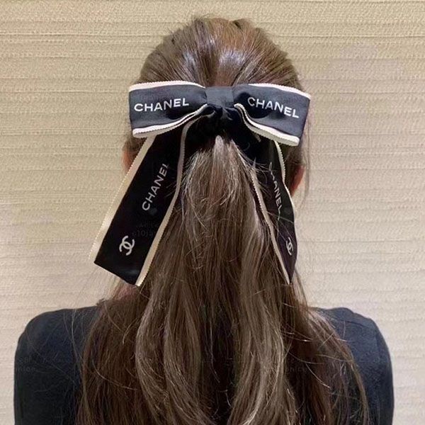 【大特価】シャネル ヘアゴム 偽物 シュシュ リボン CC shy40236