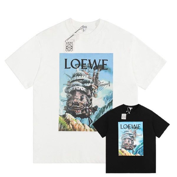 ★日本!!人気!ロエベ アナグラム プリント Tシャツ スーパーコピー loa38175
