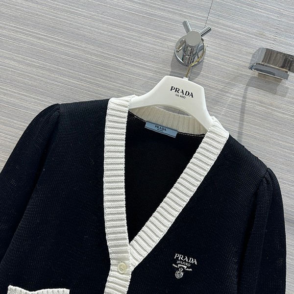 ★日本!!人気!プラダ 偽物 クロップド コットン カーディガン puq39962