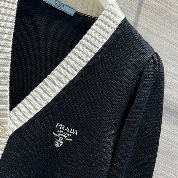 ★日本!!人気!プラダ 偽物 クロップド コットン カーディガン puq39962