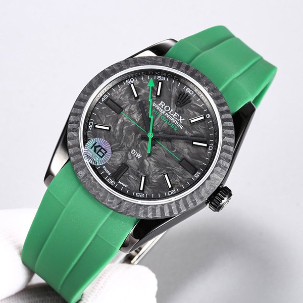 DiW ロレックス 偽物 ミルガウス アビエイター Green Gaussian ウォッチ roe32611