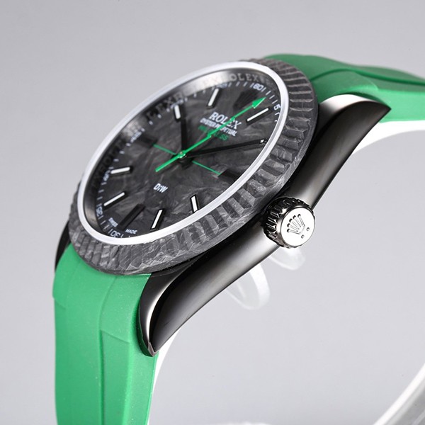 DiW ロレックス 偽物 ミルガウス アビエイター Green Gaussian ウォッチ roe32611