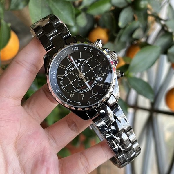 シャネル J12 偽物 時計 41mm ブラック shb69702
