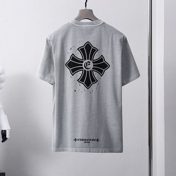 ★日本!!人気!クロムハーツ スーパーコピー Tシャツ CHプラス グレー メンズ Kuv15070