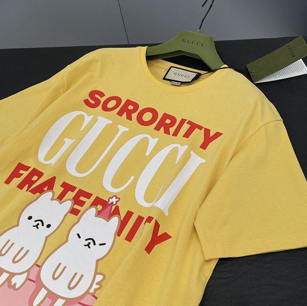 大人気!グッチ Sorority グッチFraternity プリント コピー Tシャツ gum67609