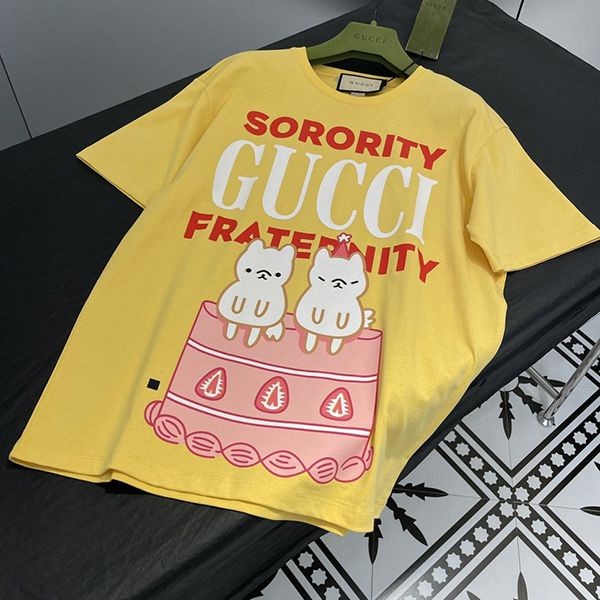 大人気!グッチ Sorority グッチFraternity プリント コピー Tシャツ gum67609