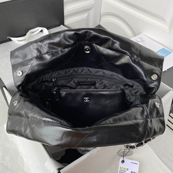 シャネル 22 スモール ハンドバッグ コピー シャイニーカーフスキン AS3260