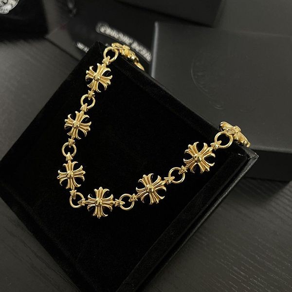 クロムハーツ タイニーE CHブレスレット 12リンク 22K Kud73394