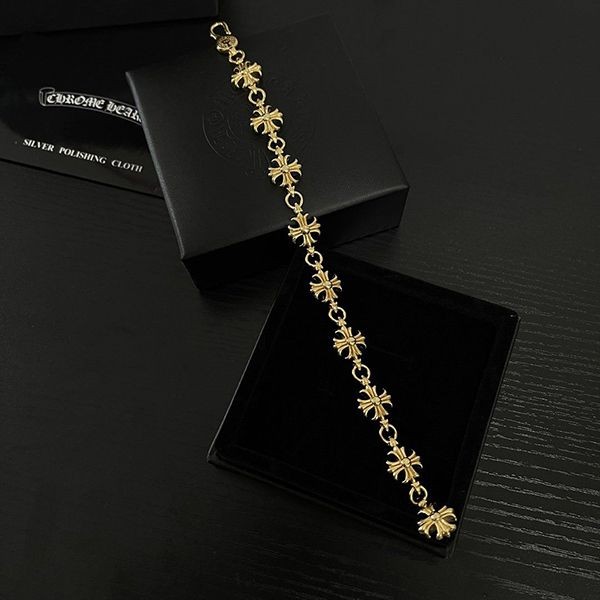 クロムハーツ タイニーE CHブレスレット 12リンク 22K Kud73394