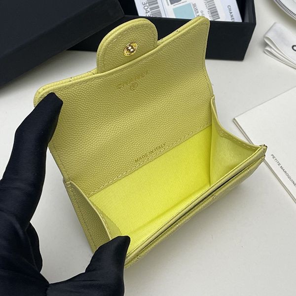 シャネル 偽物 ミニ財布 キャビア ライトゴールド金具 sht74354