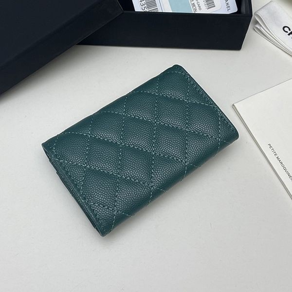 ブティック♪シャネル コピー ミニ財布 キャビア ライトゴールド金具