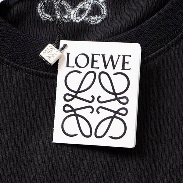 ロエベ コピー Paulas Ibiza ロゴ コットン Tシャツ 半袖 lok07899