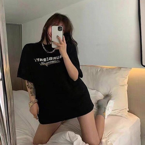 バーバリー ロゴ プリント 偽物 Tシャツ Baw56359