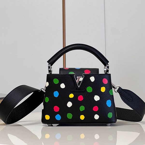 大人気!ルイヴィトン LV × YK カプシーヌ MINI 偽物 バッグ vuq09825