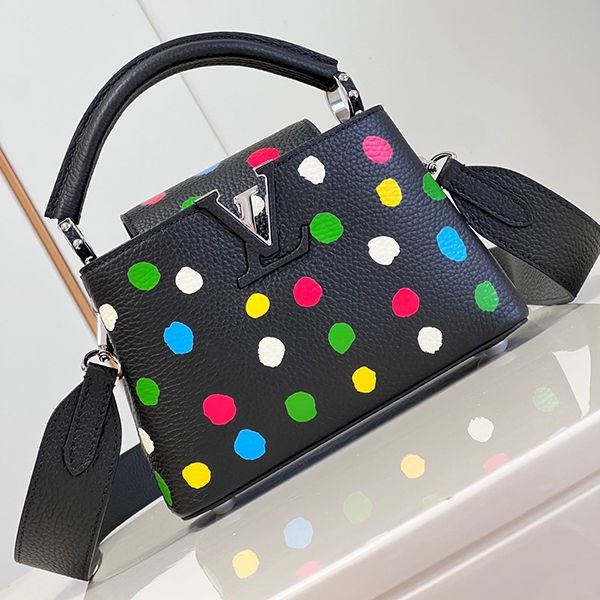 大人気!ルイヴィトン LV × YK カプシーヌ MINI 偽物 バッグ vuq09825