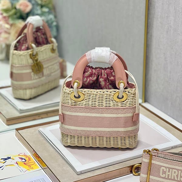 レディディオール コピー かごバッグ ウィッカー