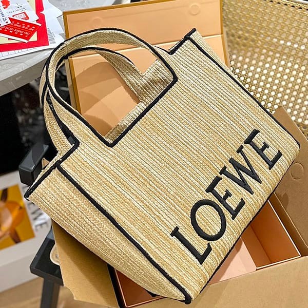 限定生産【ロエベ コピー】フォント トート スモール(ラフィア) lor62432