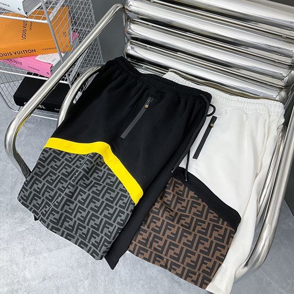 大人気!フェンディ FFモチーフ切替 偽物 ジャージー ハーフパンツ feo13432