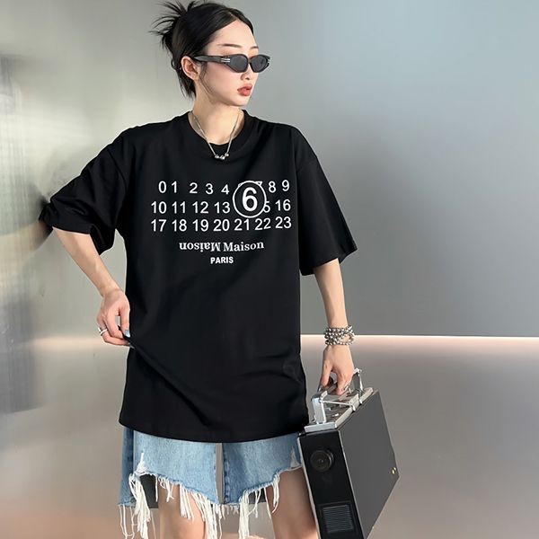絶対欲しい!可愛い♡メゾンマルジェラ Tシャツ 偽物 ブラック May00608