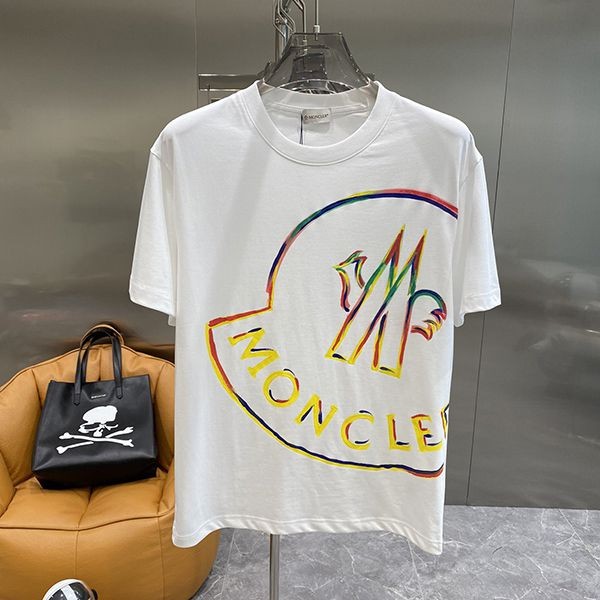 注目度抜群!モンクレール ロゴ Tシャツ 偽物 男女兼用 mom98285