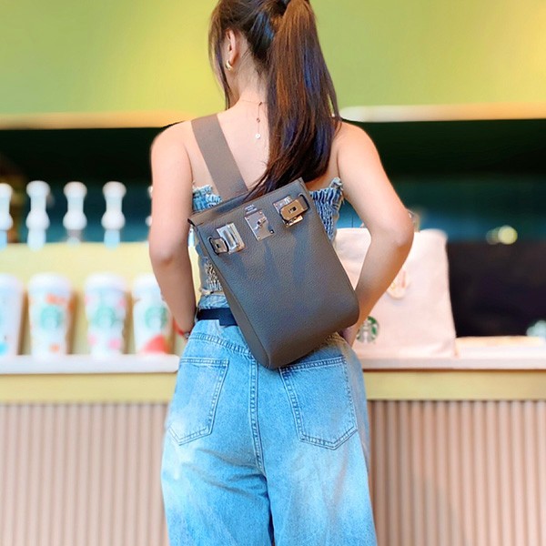 エルメス アッカド コピー Hac a dos PM GM バックパック トゴ エトゥープ シルバー金具