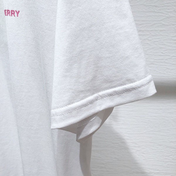 超希少!バーバリー 偽物 オークリーフ刺しゅうコットンオーバーTシャツ Bay29534