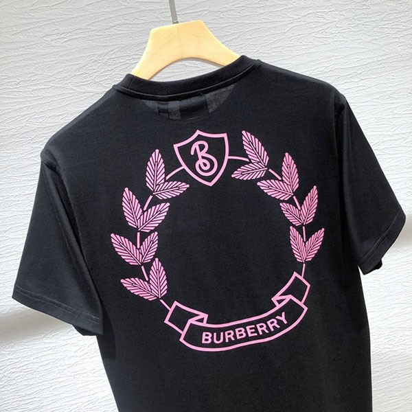 超希少!バーバリー 偽物 オークリーフ刺しゅうコットンオーバーTシャツ Bay29534