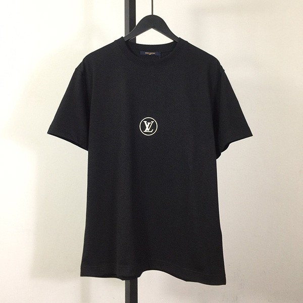 ルイヴィトン コピー フロント&バック レタープリントTシャツ 2色 vuw87686