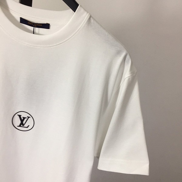ルイヴィトン コピー フロント&バック レタープリントTシャツ 2色 vuw87686