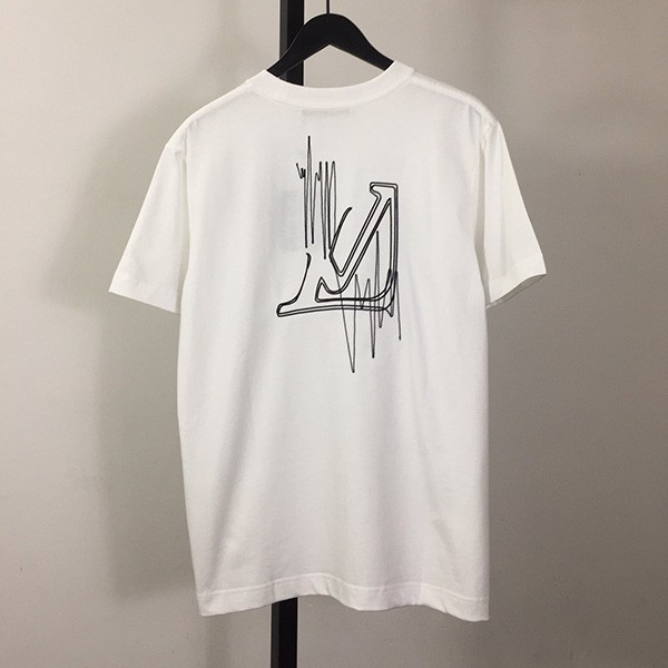 スタイリッシュ!【ルイヴィトン コピー】周波数 グラフィック Tシャツ 2色 vul82902